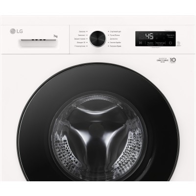 Пральна машина LG фронтальна, 7кг, 1200, A+++, 44см, дисплей, пара, інвертор, білий (F2Y1HS5W)