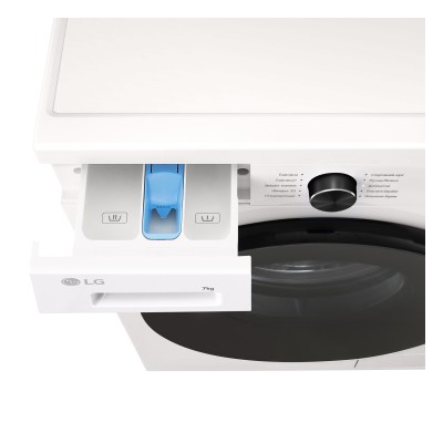 Пральна машина LG фронтальна, 7кг, 1200, A+++, 44см, дисплей, пара, інвертор, білий (F2Y1HS5W)