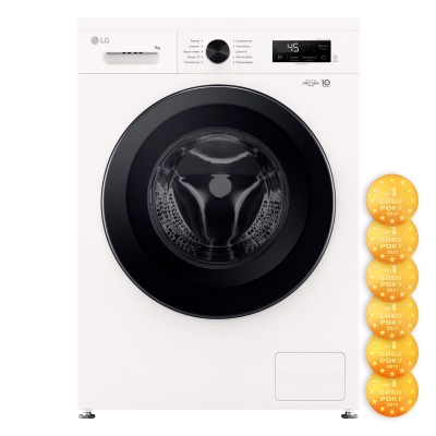 Пральна машина LG фронтальна, 7кг, 1200, A+++, 44см, дисплей, пара, інвертор, білий (F2Y1HS6W)