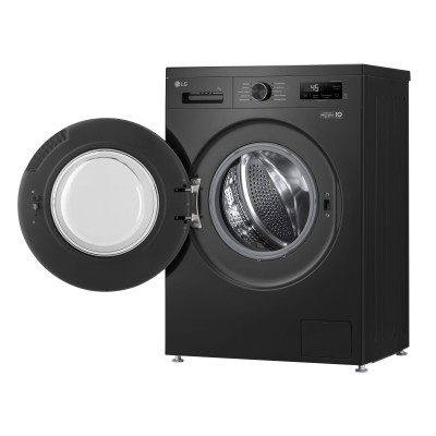 Пральна машина LG фронтальна, 7кг, 1200, A+++, 44см, дисплей, пара, інвертор, чорний (F2Y1HS5J)