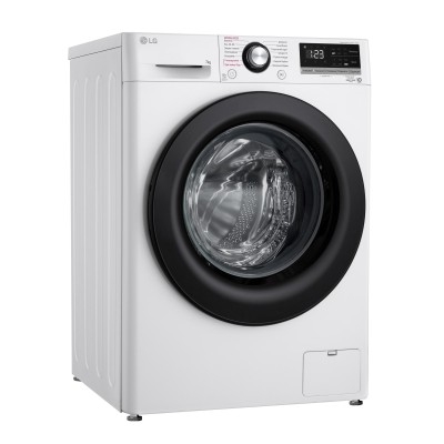 Пральна машина LG фронтальна, 7кг, 1200, A+++, 48см, дисплей, пара, інвертор, білий (F2V3HS6WW)