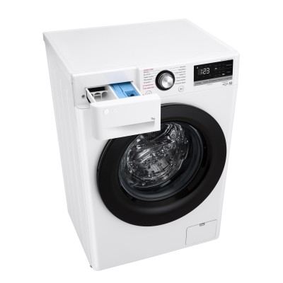 Пральна машина LG фронтальна, 7кг, 1200, A+++, 48см, дисплей, пара, інвертор, білий (F2V3HS6WW)