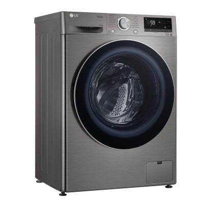 Пральна машина LG фронтальна, 8.5кг, 1200, A+++, 48см, дисплей, пара, інвертор, cріблястий (F2V5GS9PW)