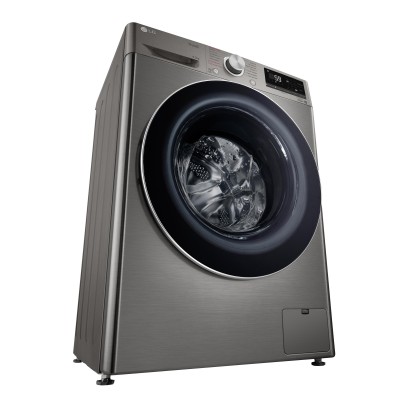Пральна машина LG фронтальна, 8.5кг, 1200, A+++, 48см, дисплей, пара, інвертор, cріблястий (F2V5GS9PW)