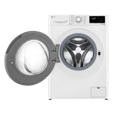 Пральна машина LG фронтальна, 8.5кг, 1200, A+++, 48см, дисплей, пара, інвертор, білий (F2V3GS0WW)