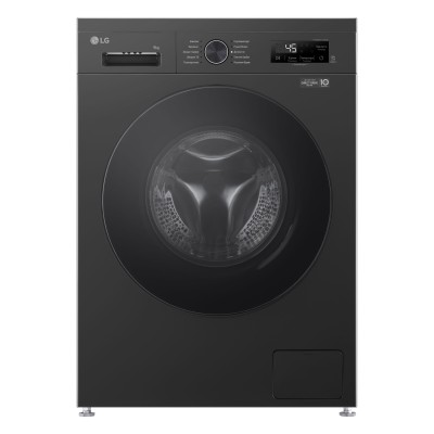 Пральна машина LG фронтальна, 9кг, 1200, A+++, 55см, дисплей, пара, інвертор, чорний (F2Y1VS5J)