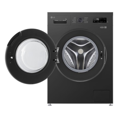 Пральна машина LG фронтальна, 9кг, 1200, A+++, 55см, дисплей, пара, інвертор, чорний (F2Y1VS5J)