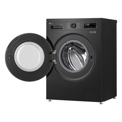 Пральна машина LG фронтальна, 9кг, 1200, A+++, 55см, дисплей, пара, інвертор, чорний (F2Y1VS5J)