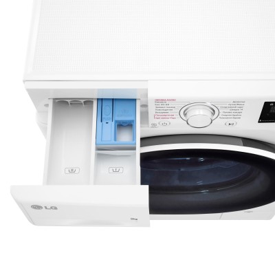 Пральна машина LG фронтальна, 9кг, 1400, A+++, 57см, дисплей, пара, інвертор, білий (F4V3VS0WW)
