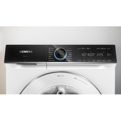 Пральна машина Siemens фронтальна, 10кг, 1600, A+++, 60см, дисплей, Home Connect, I-Dos, білий (WG56B2A0UA)
