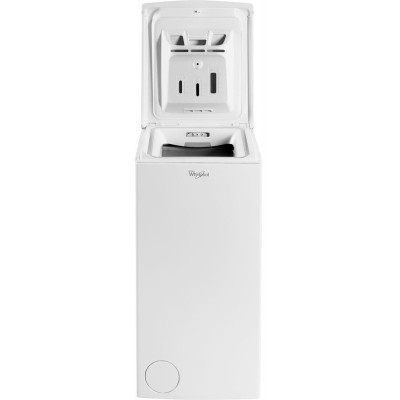 Пральна машина Whirlpool вертикальна, 6,5кг, 1200, A+++, 60см, дисплей, інвертор, білий (TDLR65230UA)
