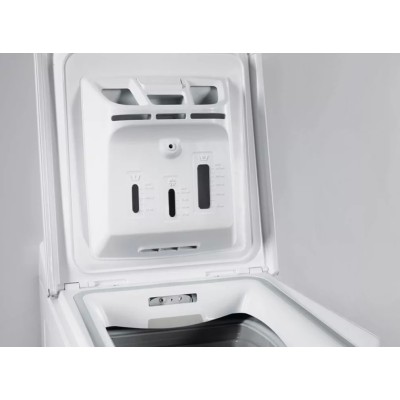 Пральна машина Whirlpool вертикальна, 6кг, 1200, A+++, 60см, дисплей, білий (TDLR60210UA)