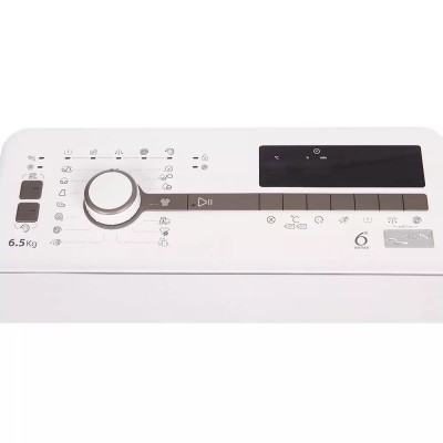Пральна машина Whirlpool вертикальна, 6кг, 1200, A+++, 60см, дисплей, білий (TDLR60210UA)