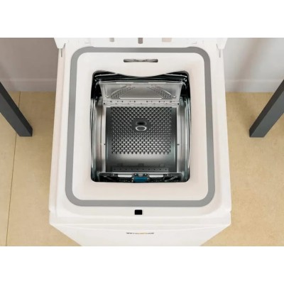 Пральна машина Whirlpool вертикальна, 7кг, 1200, A+++, 60см, дисплей, інвертор, білий (TDLRB7222BSUA)