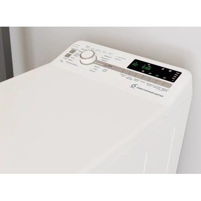 Пральна машина Whirlpool вертикальна, 7кг, 1200, A+++, 60см, дисплей, інвертор, білий (TDLRB7222BSUA)
