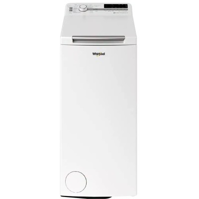 Пральна машина Whirlpool вертикальна, 7кг, 1200, A+++, 60см, дисплей, інвертор, білий (TDLRB7222BSUA)