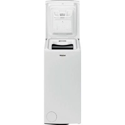 Пральна машина Whirlpool вертикальна, 7кг, 1200, A+++, 60см, дисплей, інвертор, білий (TDLRB7222BSUA)