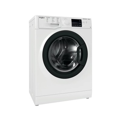 Пральна машина Whirlpool фронтальна, 7кг, 1200, A+++, 43.5см, дисплей, пара, інвертор, люк чорний, білий (WRSB7259WBUA)