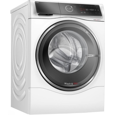 Прально-сушильна машина Bosch фронтальна, 10.5(6)кг, 1400, A, 60см, дисплей, i-Dos, інвертор, пара, білий (WNC254A0ME)