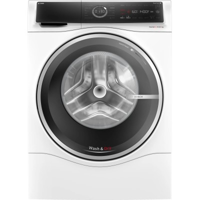 Прально-сушильна машина Bosch фронтальна, 10.5(6)кг, 1400, A, 60см, дисплей, i-Dos, інвертор, пара, білий (WNC254A0ME)