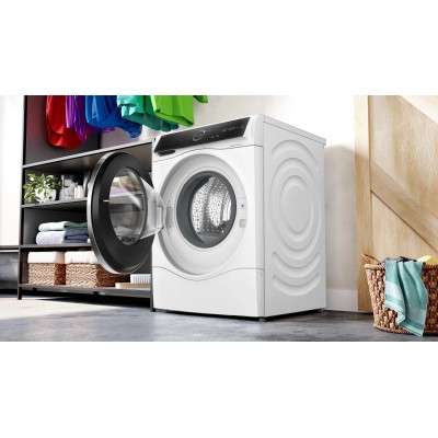 Прально-сушильна машина Bosch фронтальна, 10.5(6)кг, 1400, A, 60см, дисплей, i-Dos, інвертор, пара, білий (WNC254A0ME)