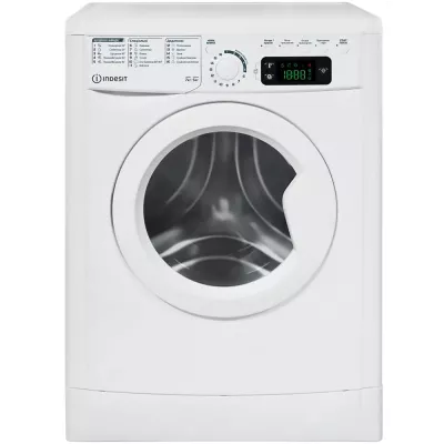 Прально-сушильна машина Indesit фронтальна, 7(5)кг, 1200, A, 54см, дисплей, білий (EWDE7528WEU)