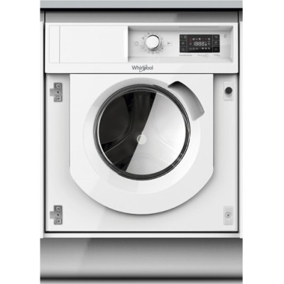 Прально-сушильна машина Whirlpool вбудована фронтальна, 7(5)кг, 1400, A+++, 60см, дисплей, пара, інвертор, білий (BIWDWG75148)