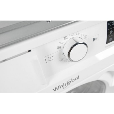 Прально-сушильна машина Whirlpool вбудована фронтальна, 7(5)кг, 1400, A+++, 60см, дисплей, пара, інвертор, білий (BIWDWG75148)