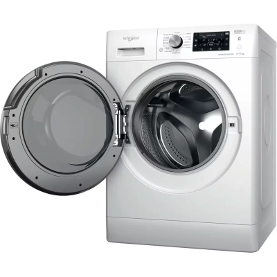 Прально-сушильна машина Whirlpool фронтальна, 11(7)кг, 1600, A, 60см, дисплей, пара, інвертор, білий (FFWDB1176258BCVUA)