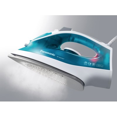 Праска PANASONIC, 1550Вт, 210мл, постійна пара - 15гр, керам. підошва, блакитний (NI-M250TGTW)