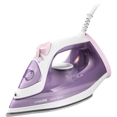 Праска Philips 3000 Series, 2000Вт, 300мл, паровий удар -140гр, постійна пара - 30гр, керам. підошва, пурпурний (DST3010/30)