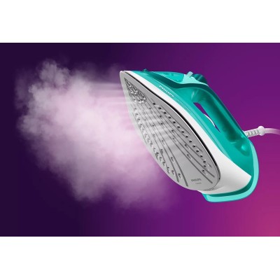 Праска Philips 3000 series, 2400Вт, 300мл, паровий удар -180гр, постійна пара - 40гр, керам. підошва, бірюзовий (DST3030/70)