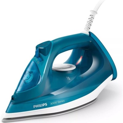 Праска Philips 3000 series, 2600Вт, 300мл, паровий удар -200гр, постійна пара - 40гр, керам. підошва, синій (DST3040/70)