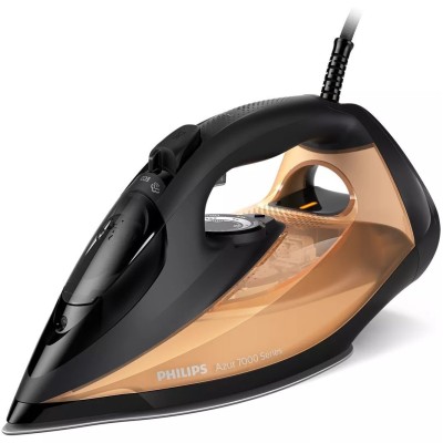 Праска Philips 7000 Series, 2800Вт, 300мл, паровий удар -250гр, постійна пара - 50гр, нерж. сталь, чорно-золотий (DST7040/80)