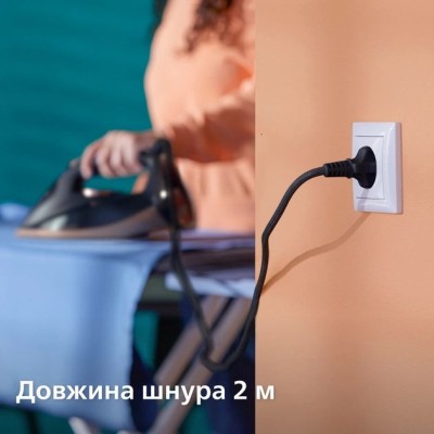Праска Philips 7500 Series, 3200Вт, 300мл, паровий удар -260гр, постійна пара - 50гр, нерж. сталь, синій (DST7510/80)