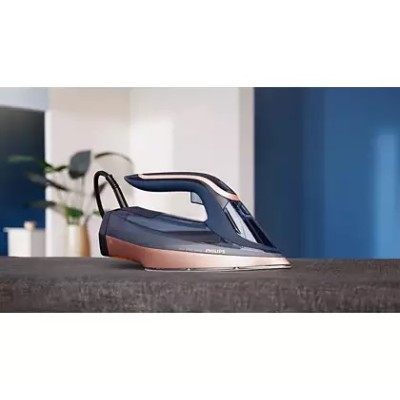 Праска Philips Azur 8000 Series, 3000Вт, 350мл, паровий удар -260гр, постійна пара - 85гр, нерж. сталь, темно синій (DST8050/20)