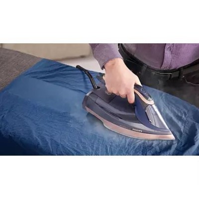 Праска Philips Azur 8000 Series, 3000Вт, 350мл, паровий удар -260гр, постійна пара - 85гр, нерж. сталь, темно синій (DST8050/20)