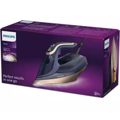 Праска Philips Azur 8000 Series, 3000Вт, 350мл, паровий удар -260гр, постійна пара - 85гр, нерж. сталь, темно синій (DST8050/20)