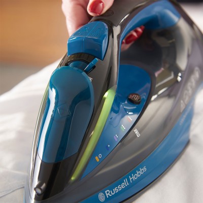Праска Russell Hobbs Colour Control Pro, 2400Вт, 380мл, паровий удар -185гр, самоочищування, індик.температури, керам. підошва, 