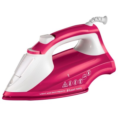 Праска Russell Hobbs Light & Easy Brights Berry, 2600Вт, 240мл, паровий удар -115гр, постійна пара - 35гр, керам. підошва, малин