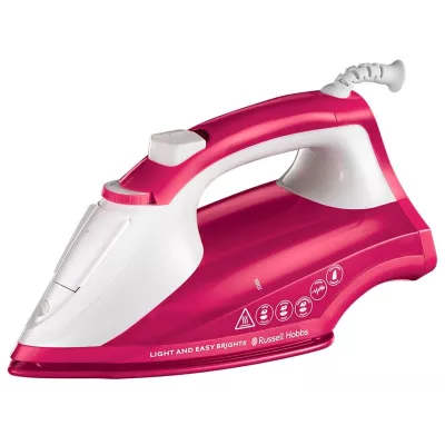 Праска Russell Hobbs Light & Easy Brights Berry, 2600Вт, 240мл, паровий удар -115гр, постійна пара - 35гр, керам. підошва, малин