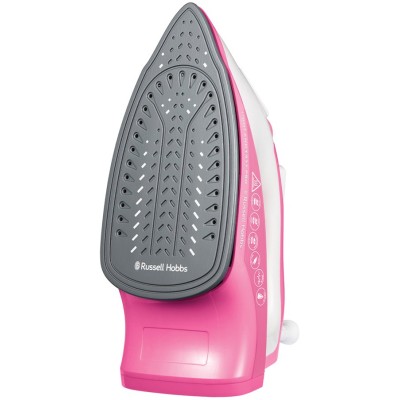 Праска Russell Hobbs Light & Easy Pro, 2600Вт, 240мл, паровий удар -130гр, постійна пара - 40гр, керам. підошва, біло-рожевий (2
