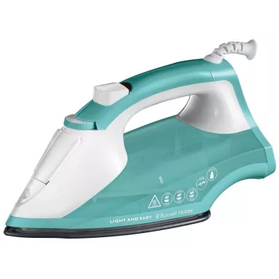 Праска Russell Hobbs Light & Easy, 2400Вт, 240мл, паровий удар -30гр, постійна пара - 110гр, Anti-calc, нерж. сталь, бірюзовий (