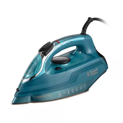 Праска Russell Hobbs Powersteam Ultra Coconut Smooth, 3100Вт, 350мл, паровий удар -230гр, самоочищування, керам. підошва, блакит