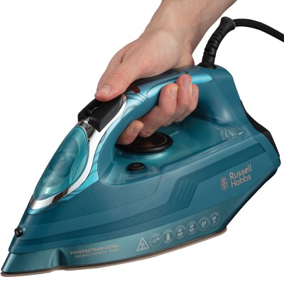Праска Russell Hobbs Powersteam Ultra Coconut Smooth, 3100Вт, 350мл, паровий удар -230гр, самоочищування, керам. підошва, блакит