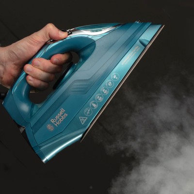 Праска Russell Hobbs Powersteam Ultra Coconut Smooth, 3100Вт, 350мл, паровий удар -230гр, самоочищування, керам. підошва, блакит