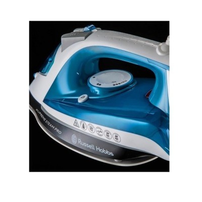 Праска Russell Hobbs Supreme Steam Pro, 2600Вт, 310мл, паровий удар -145гр, постійна пара - 40гр, керам. підошва, синій (23971-5 Праска Russell Hobbs Supreme Steam Pro, 2600Вт, 310мл, паровий удар -145гр, постійна пара - 40гр, керам. підошва, синій (23971-5