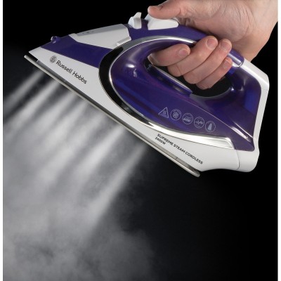 Праска Russell Hobbs безпровідна Supreme Steam Cordless, 2400Вт, 300мл, паровий удар -40гр, постійна пара - 135гр, база для заря