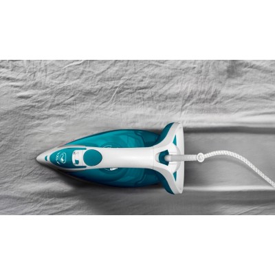 Праска Tefal Easygliss Plus, 2500Вт, 270мл, паровий удар -195гр, постійна пара - 45гр, керам. підошва, біло-блакитний (FV5718E0)