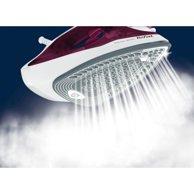 Праска Tefal Express Steam, 2400Вт, 270мл, паровий удар -160гр, постійна пара - 30гр, керам. підошва, бордовий (FV2835E0)